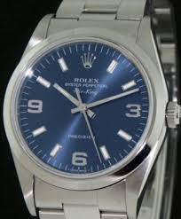 rolex air king blue