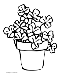 shamrock coloring sheets