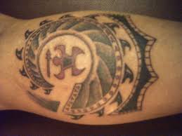 hawaiian lettering tattoos