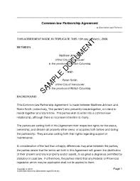 prenuptial agreement sample