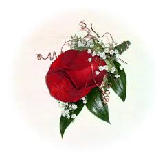 red rose corsage