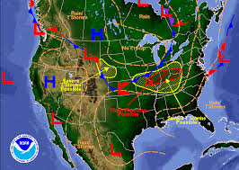 NOAA weather map.