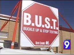 Officials say she was texting