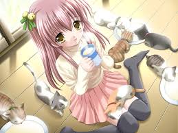 ma couzine qui que cet image me ressemble car j'aime les chat et la fillette me ressemble ^^