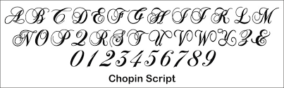 chopin script font