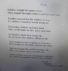war poem