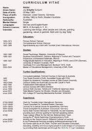 curriculum vitae