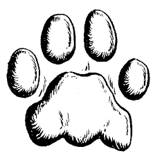 cat paw prints clip art