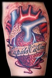 human heart tattoo