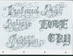 tattoo lettering