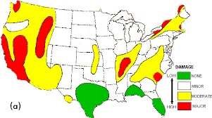 Earthquake risk maps of the