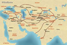 The Great Silk Road map.