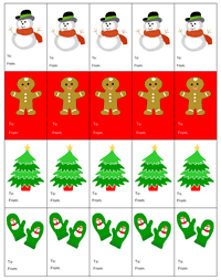 christmas labels