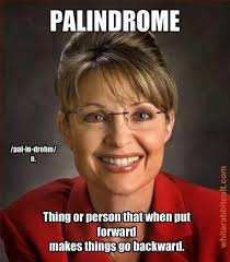 Sarah Palin Palindrome