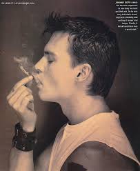 johnny depp smoking