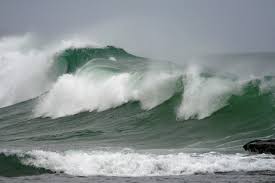 Tropical storm Olga swept over