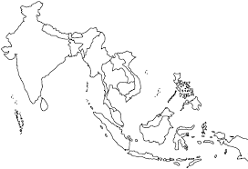 asia map outline