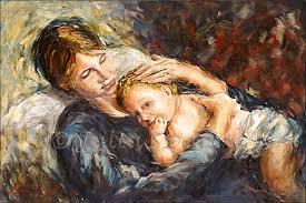 امي....... Mother_child_portrait_oil_painting_L