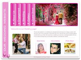 sample wedding websites