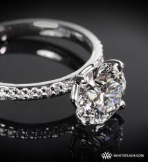micro pave diamond engagement rings