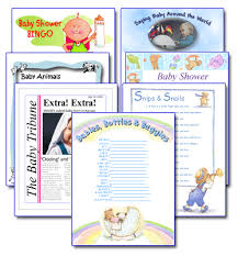 printable baby shower games