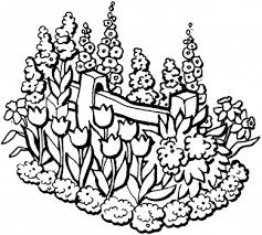 flower garden coloring pictures