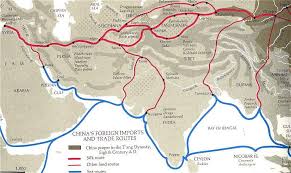 silk trade route map china