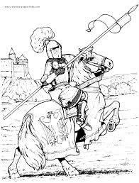 medieval colouring pictures