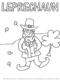 leprechaun coloring sheets
