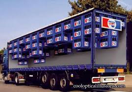 FOTO QESHARAKE Pepsi-light-truck-illusion