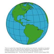 blank global map