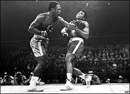 Joe Frazier won the first of