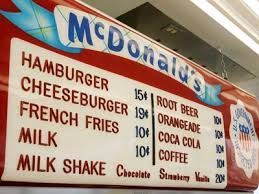 mcdonalds menu