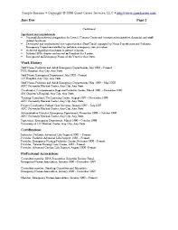 sample resume
