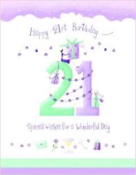 21st birthday greetings