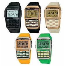casio gold calculator watch