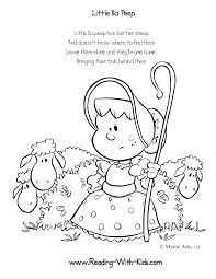 nursery rhymes coloring sheets