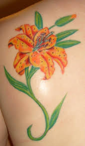 tiger lilies tattoo