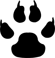 paw prints stencil