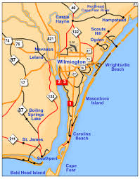 Wilmington NC Map