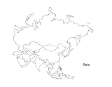 asia map outline