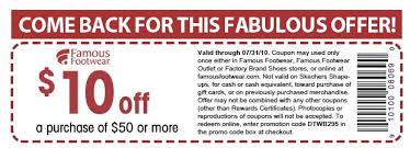 famous footwear printable coupon