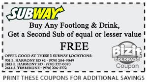 subway printable coupons