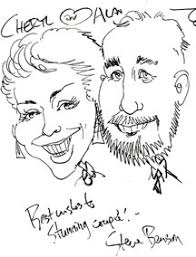 of Alan and Cheryl Korwin. - Benson-AK-CK-characiture