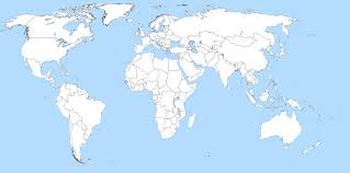blank global map