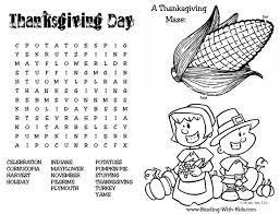 Thanksgiving Word Search