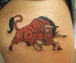 bull tattoo design