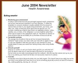 newsletter example