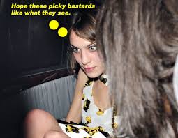 Alexa Chung up skirt