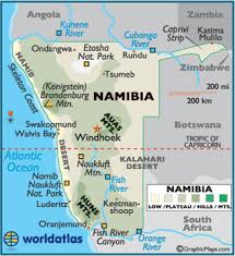 Map of Namibia